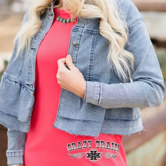 Crazy Train Jackets Coats Crazy Train Match Made Denim